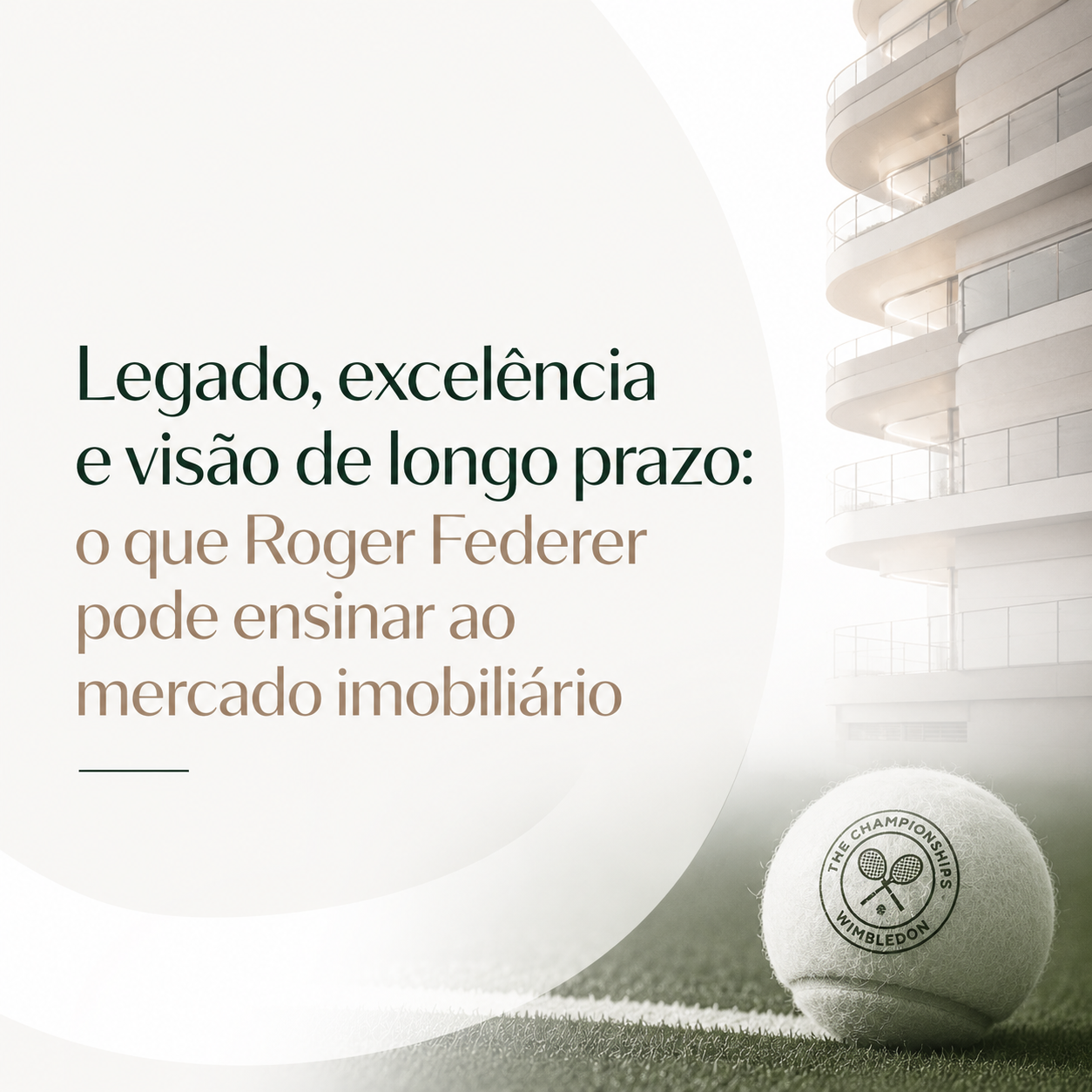 O legado de Roger Federer inspira uma reflexão sobre excelência e visão de longo prazo
