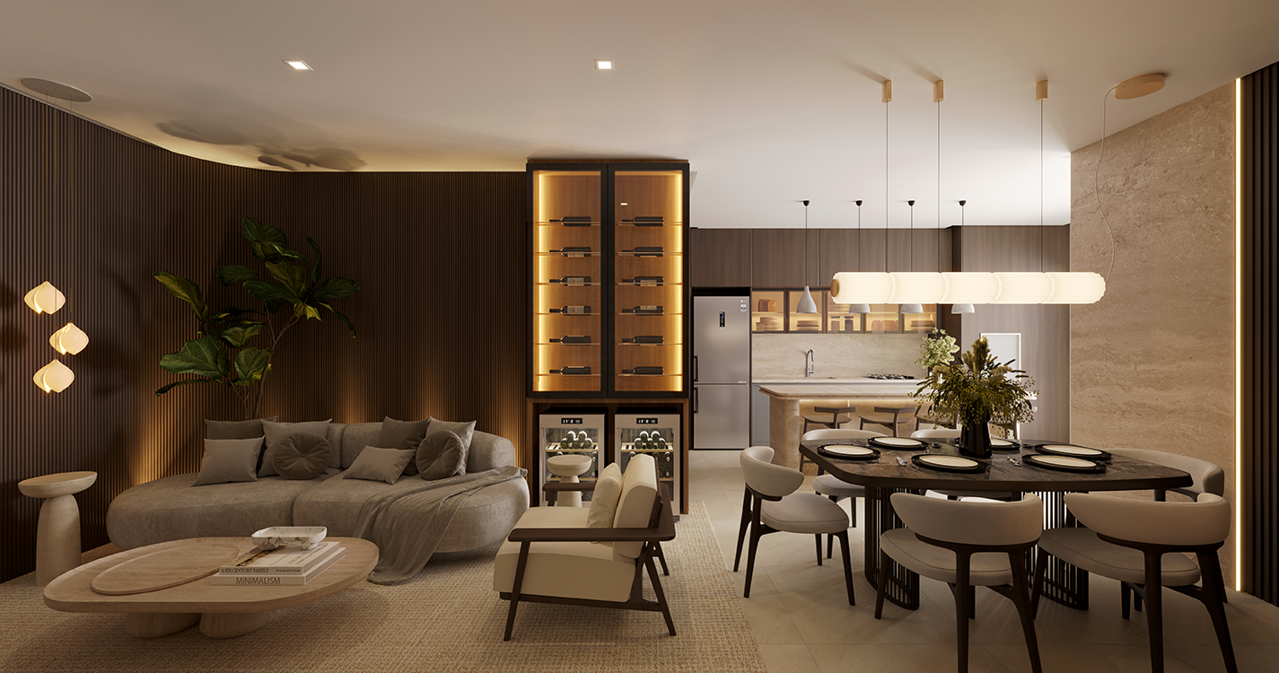 Residencial Tría - Living Final Tipo 02