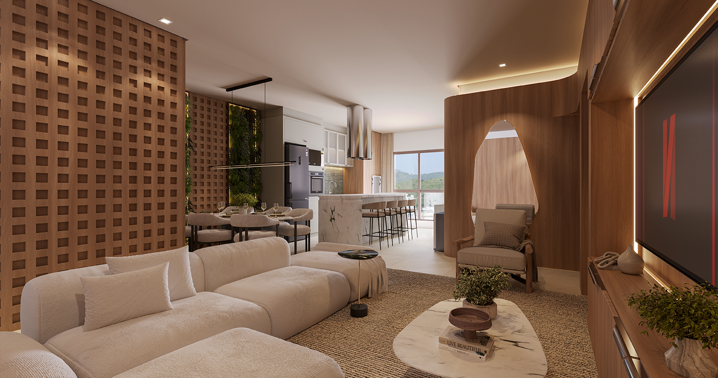 Residencial Tría - Living Final Tipo 03