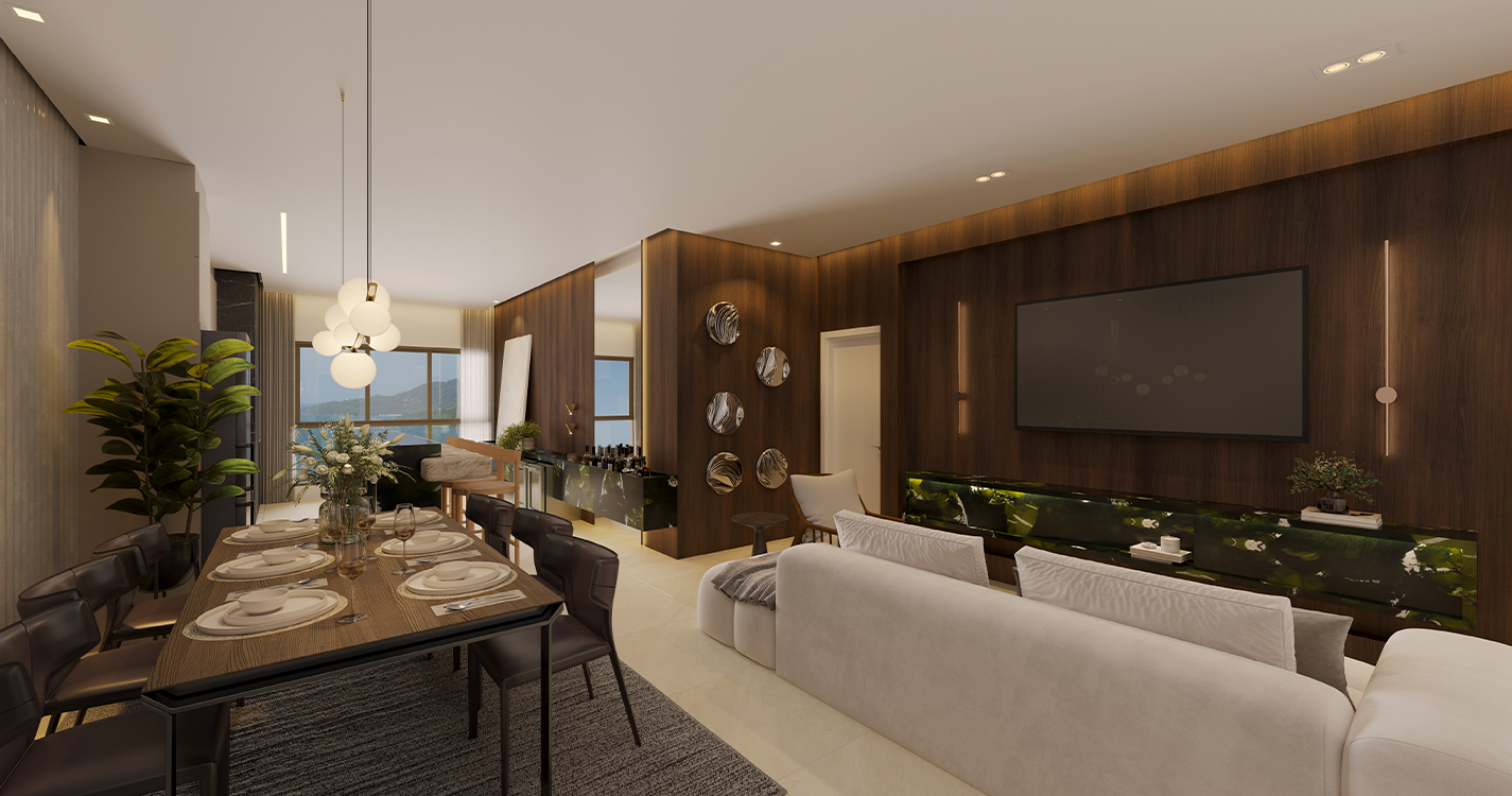 Residencial Tría - Living Final Tipo 06