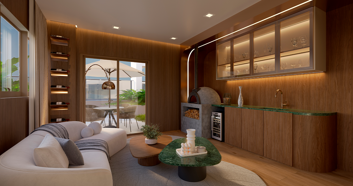 Residencial Tría - Rooftop Vinoteca